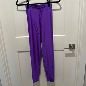 American Apparel Purple Leggings